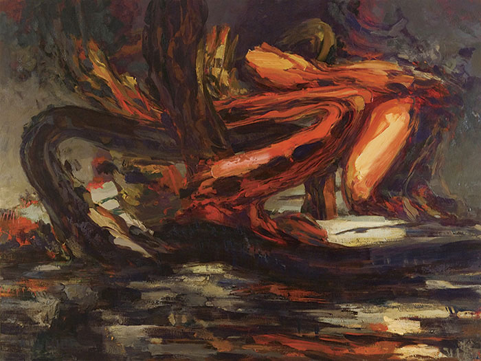 "Night One", 2011, Oil on canvas, 63 x 84".