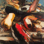 Picnic, December 2013, oil on canvas, 72.25 x 63.25”.
